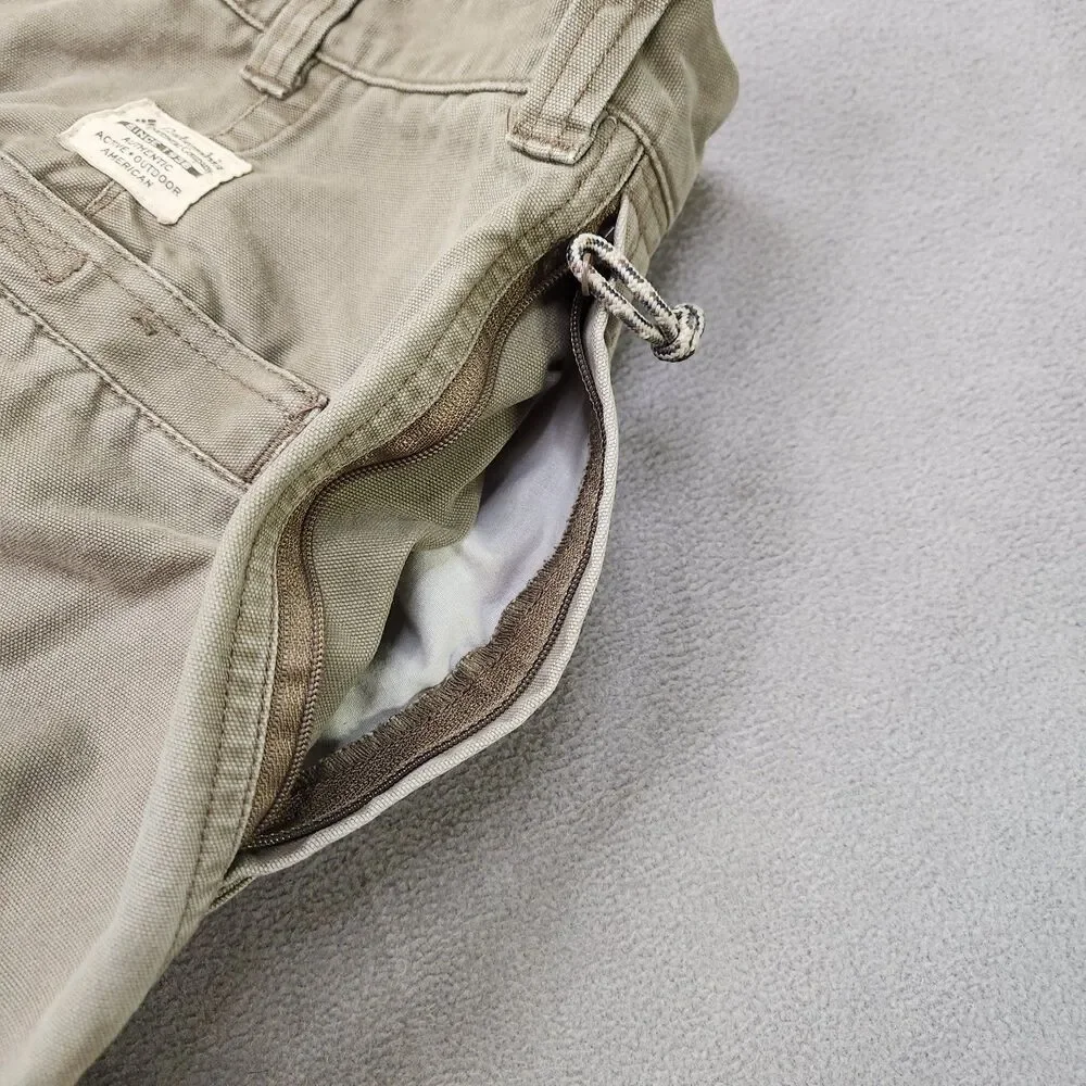 Columbia ROC Pants Men's 40x32 Beige Hiking Utility Canvas Relaxed‎ Omni-Shade